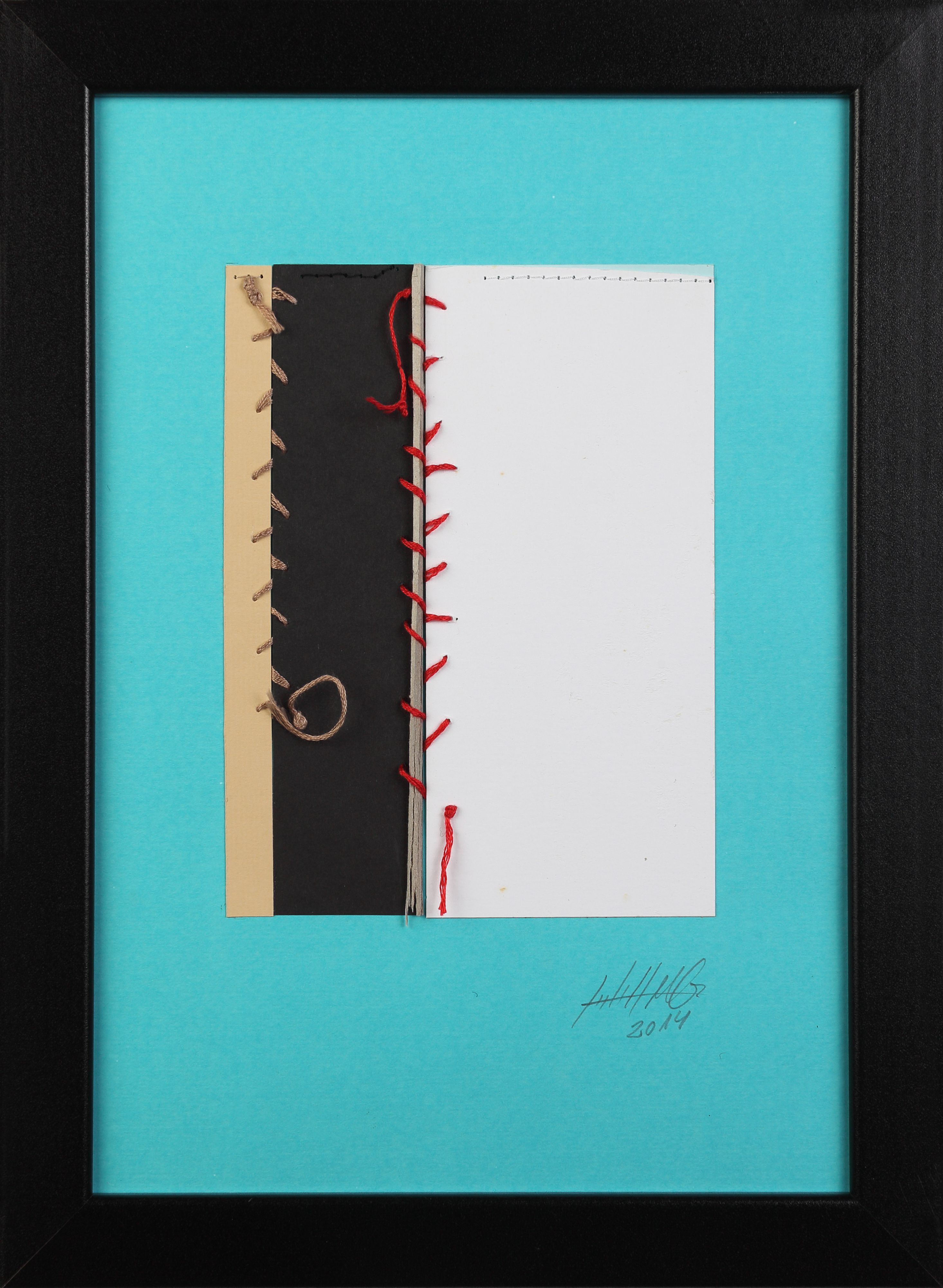 De costura. trabajo de aguja sobre papel 30